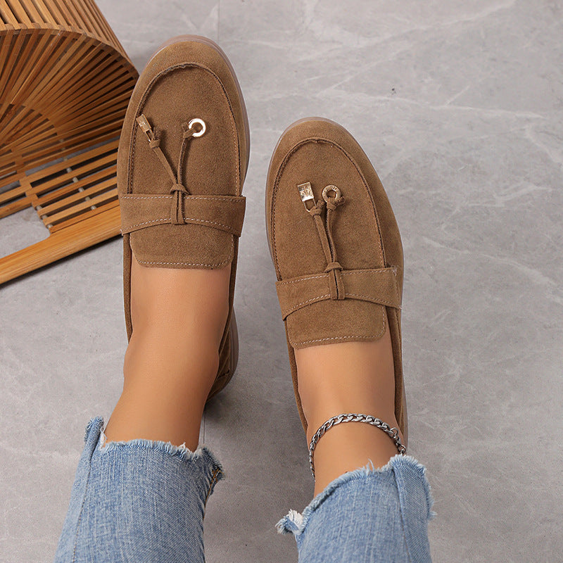 Antica Lusso Suede Lady Loafers