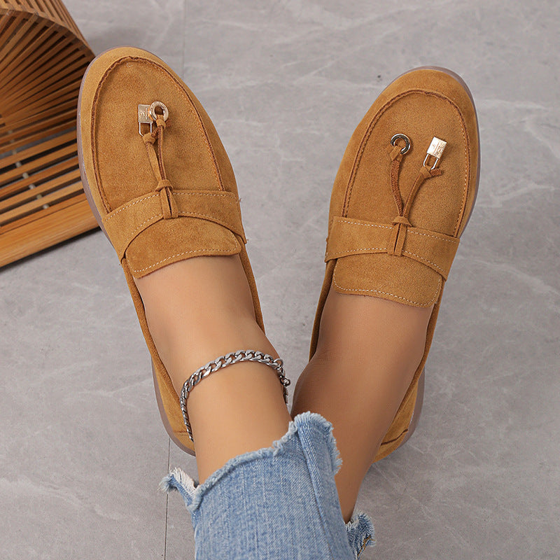 Antica Lusso Suede Lady Loafers