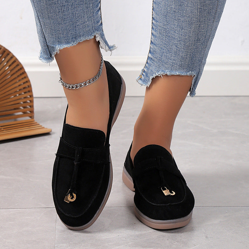 Antica Lusso Suede Lady Loafers