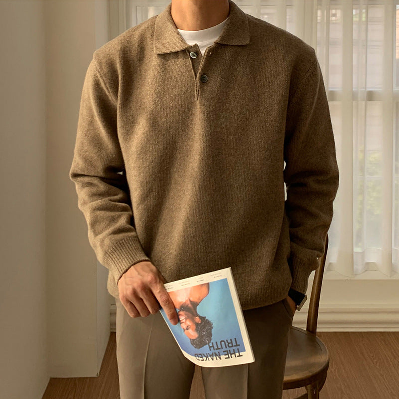 Oxford Button Half-Zip