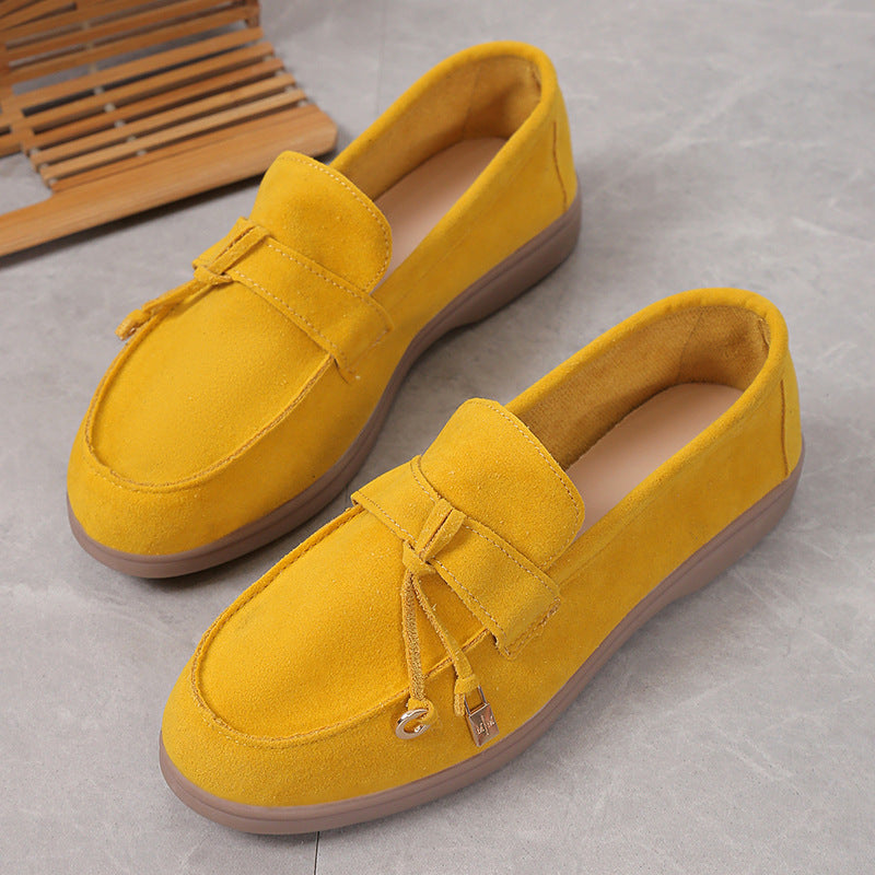 Antica Lusso Suede Lady Loafers