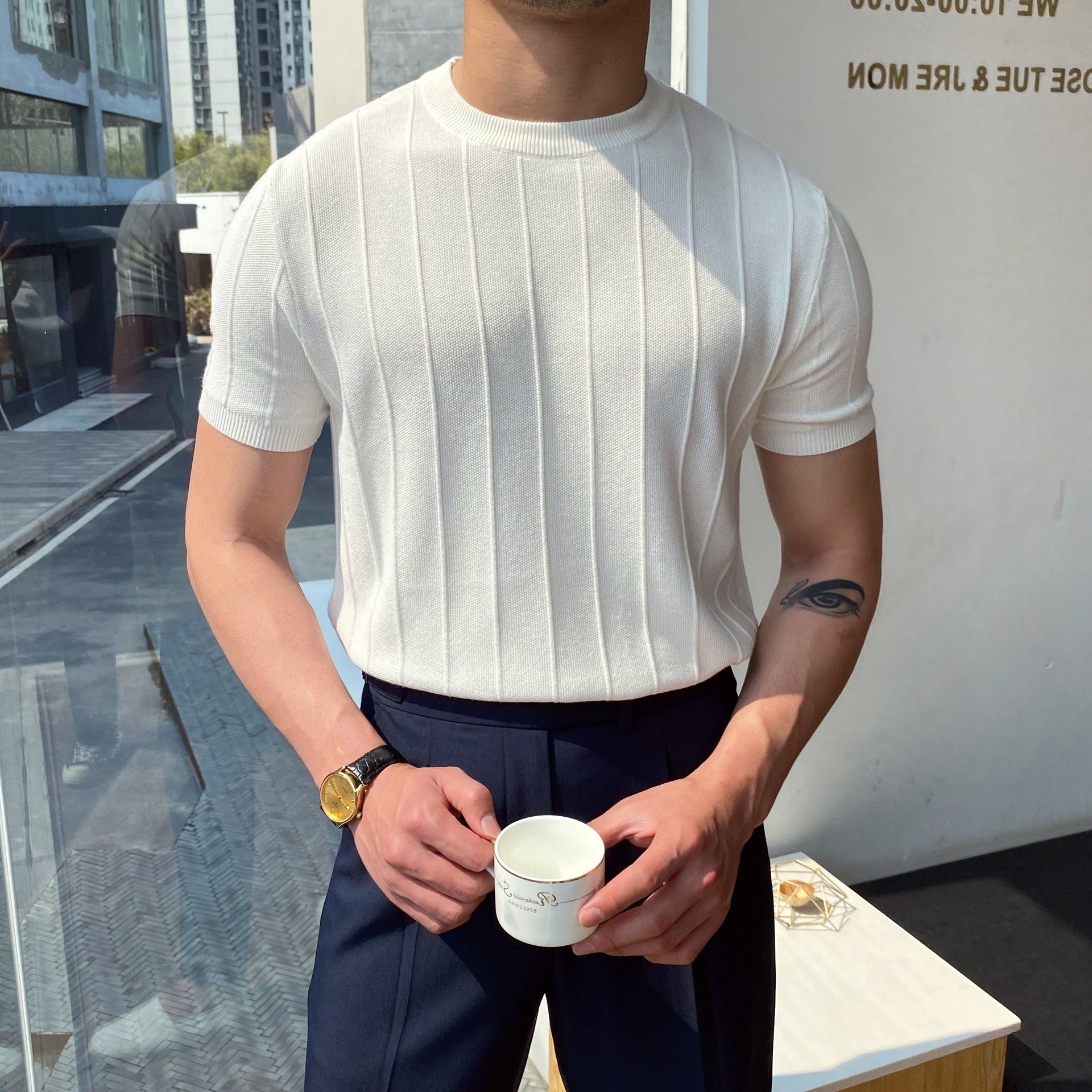 Milan Ribbed T-Shirt