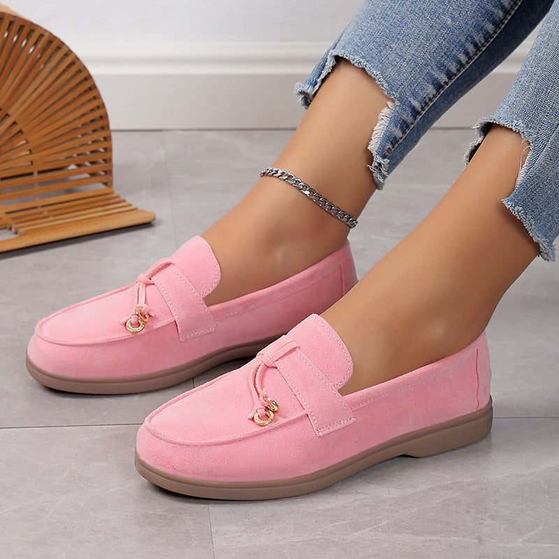 Antica Lusso Suede Lady Loafers