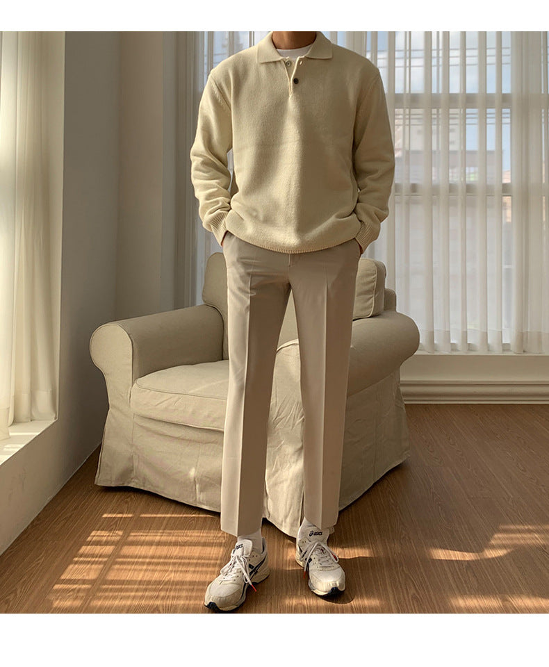 Oxford Button Half-Zip