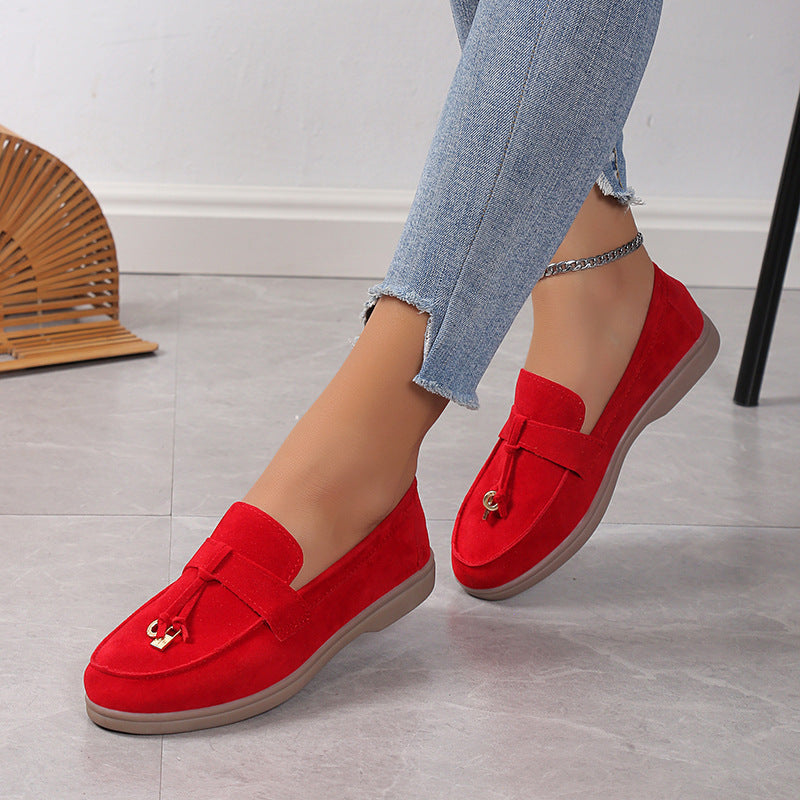 Antica Lusso Suede Lady Loafers