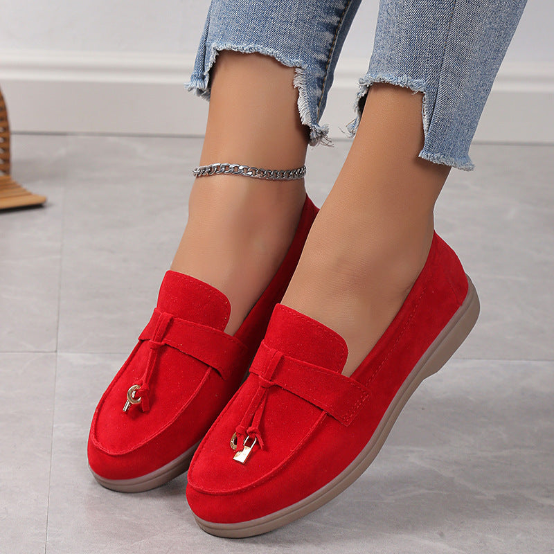 Antica Lusso Suede Lady Loafers
