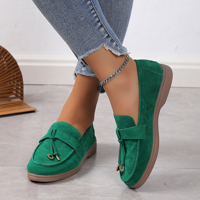 Antica Lusso Suede Lady Loafers