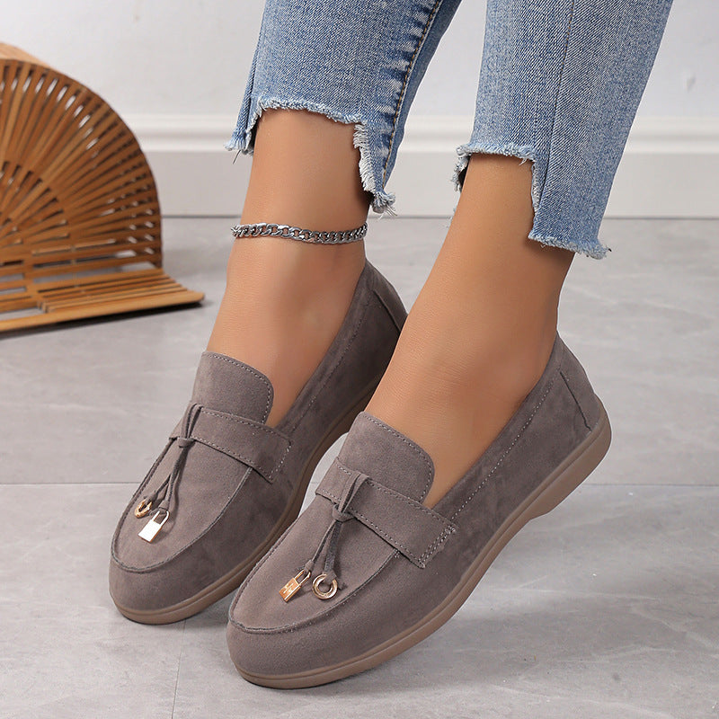 Antica Lusso Suede Lady Loafers